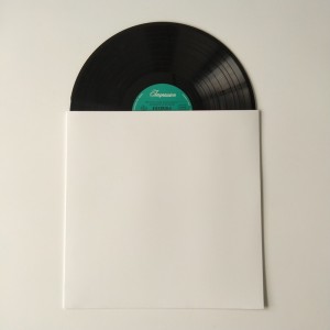 12 bílé barvy kartonu LP / kryt záznamu bez otvoru