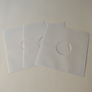 Vnitřní rukávy z 12 bílých papírů z vinylu LP pro záznam vinylu 33RPM
