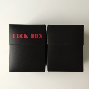 80+ Poly Black Deck Box pro Pokemon / Yu-Gi-Oh a Magic Card