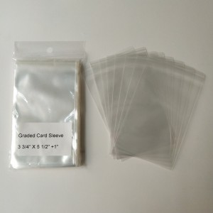 Rukávy z 2 křišťálových průhledných plastových polypropylenových karet